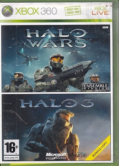 Halo Wars - Halo 3 Bundle Copy - XBOX 360 (B Grade) (Genbrug)